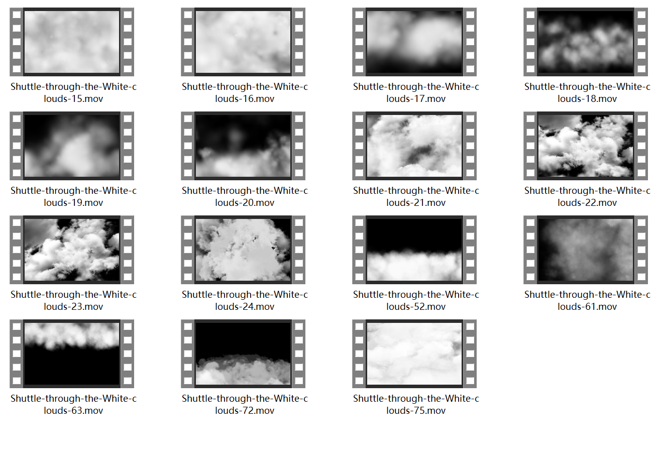 Shuttle through White clouds 01