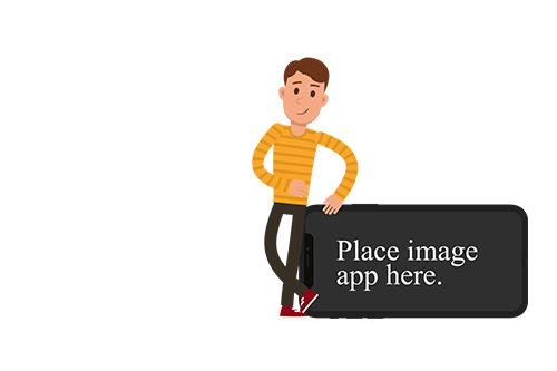 Story_Now_Boy_Character_1_Lean_on_Mobile_Horizontal