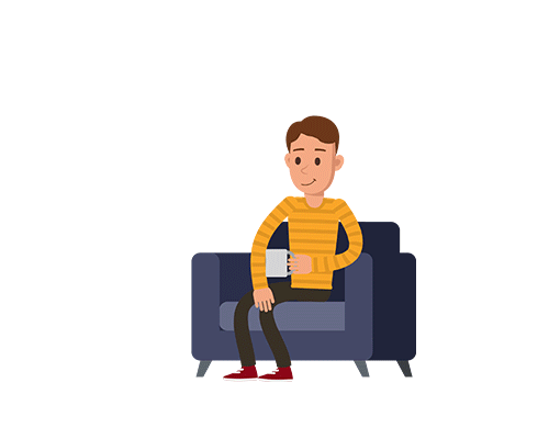 Story_Now_Boy_Character_1_Sitting_Drinking_Coffee