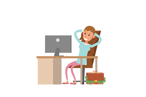 Story_Now_Girl_Character_1_Sitting_Working_Happy