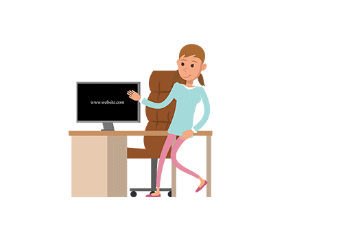 Story_Now_Girl_Character_1_Sitting_Working_Showing